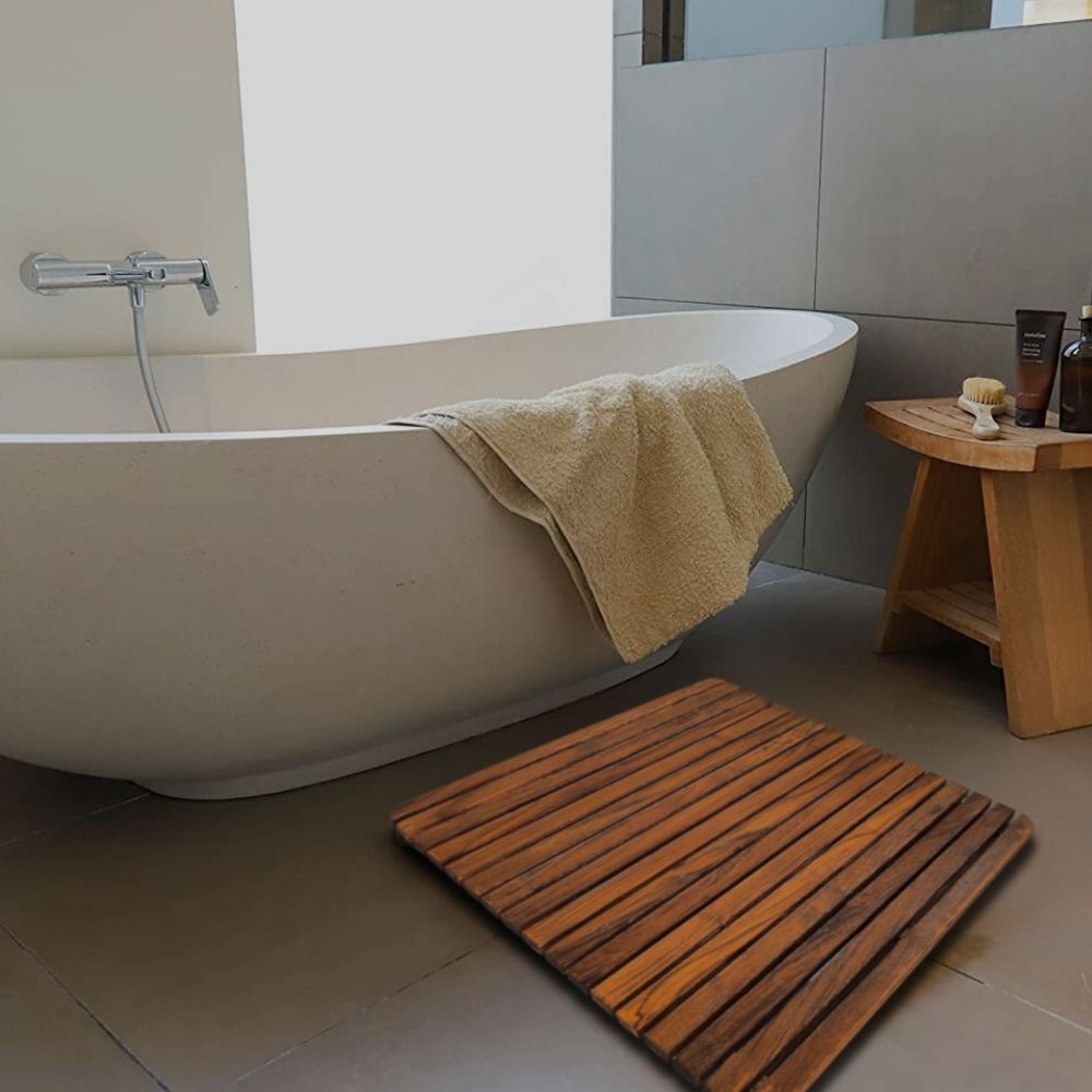 Yukon Teak Shower and Bathmat 24" x 24"